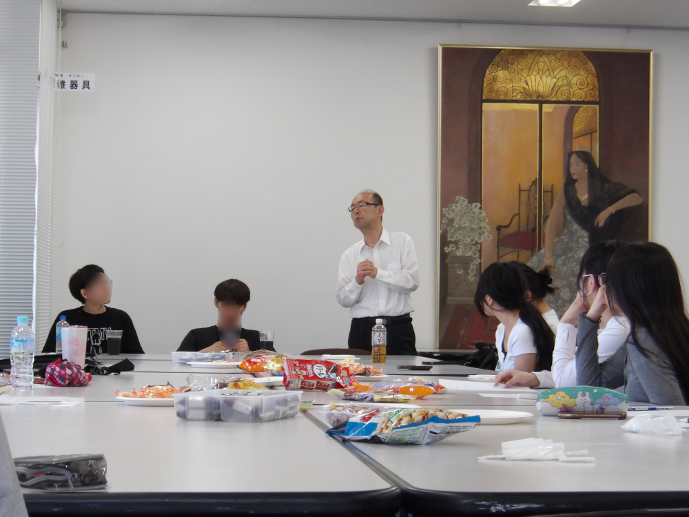 榛葉学部長による開会のあいさつ