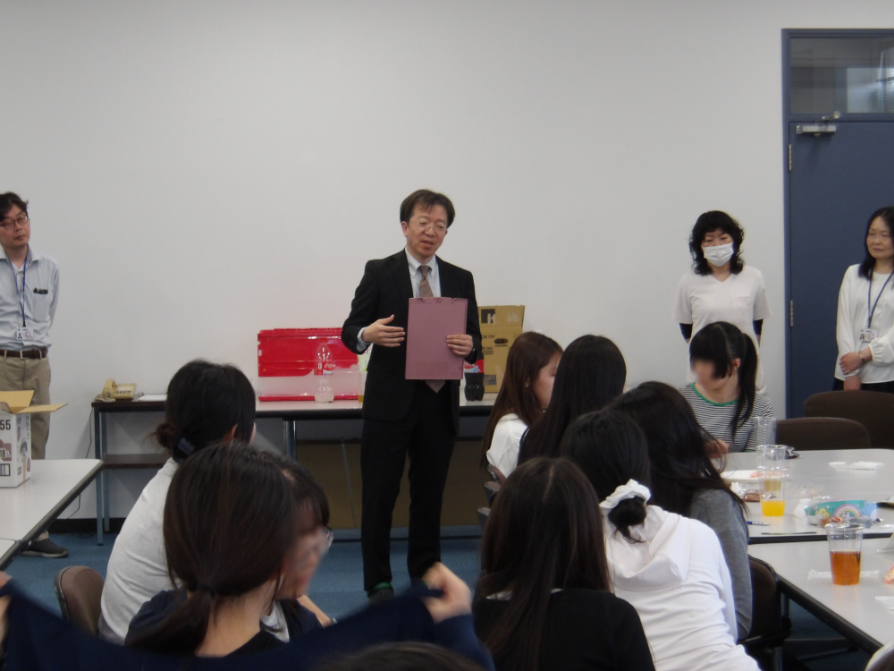大場学生担当による閉会のあいさつ